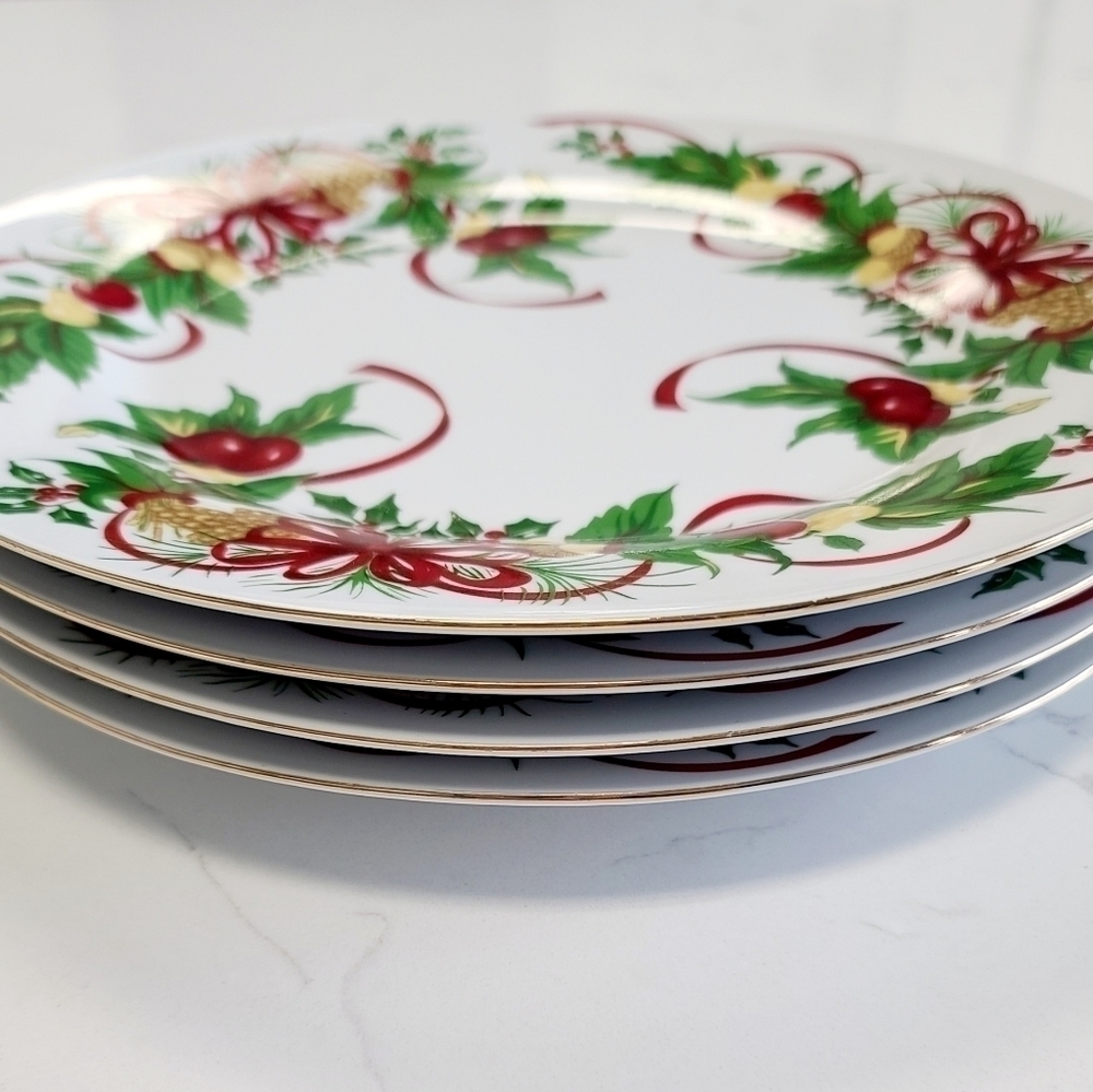 🎄baum Bros Xmas Cake Plates